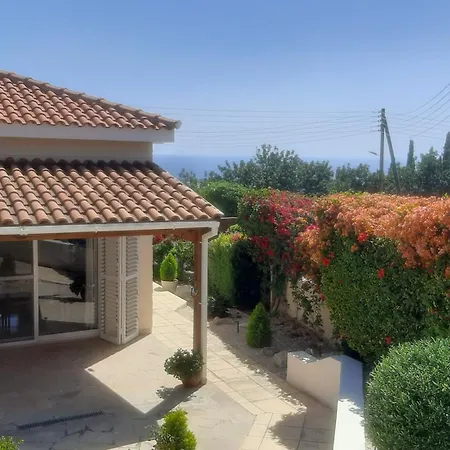 Villa Sea View Private Pool Near Coral Bay With Garden And Bbq Peyia