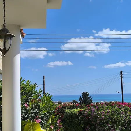 Sea View Private Pool Near Coral Bay With Garden And Bbq Pegeia
