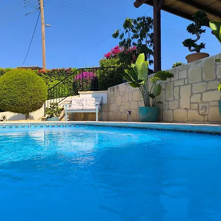 Villa Sea View Private Pool Near Coral Bay With Garden And Bbq Peyia